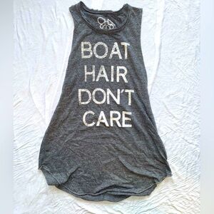 ‘Boat Hair Don’t Care’ muscle tee